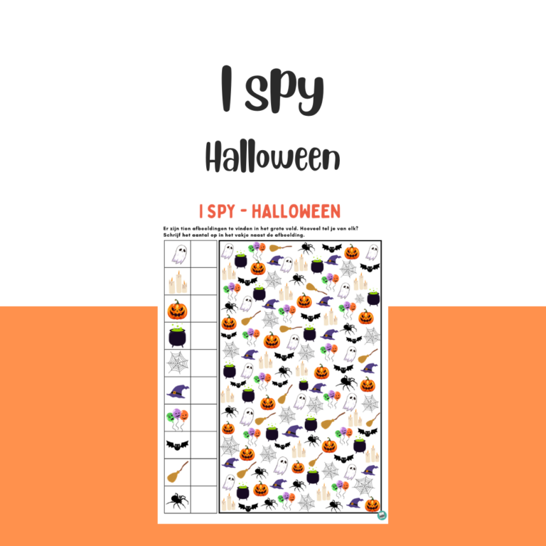 I spy - Halloween - middenbouw- bovenbouw