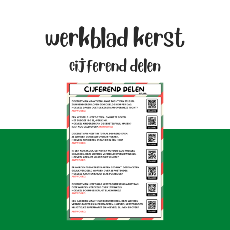 Werkblad-cijferen-delen-groep7-groep8-kerst