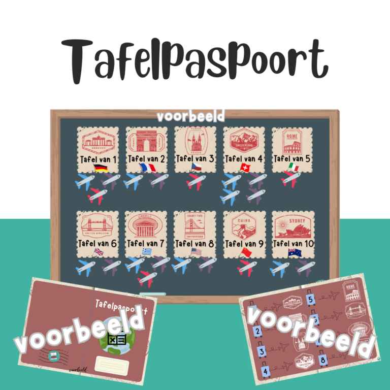 Tafelpaspoort om tafels te oefenen in de middenbouw en bovenbouw – motiverend lesmateriaal voor leerlingen