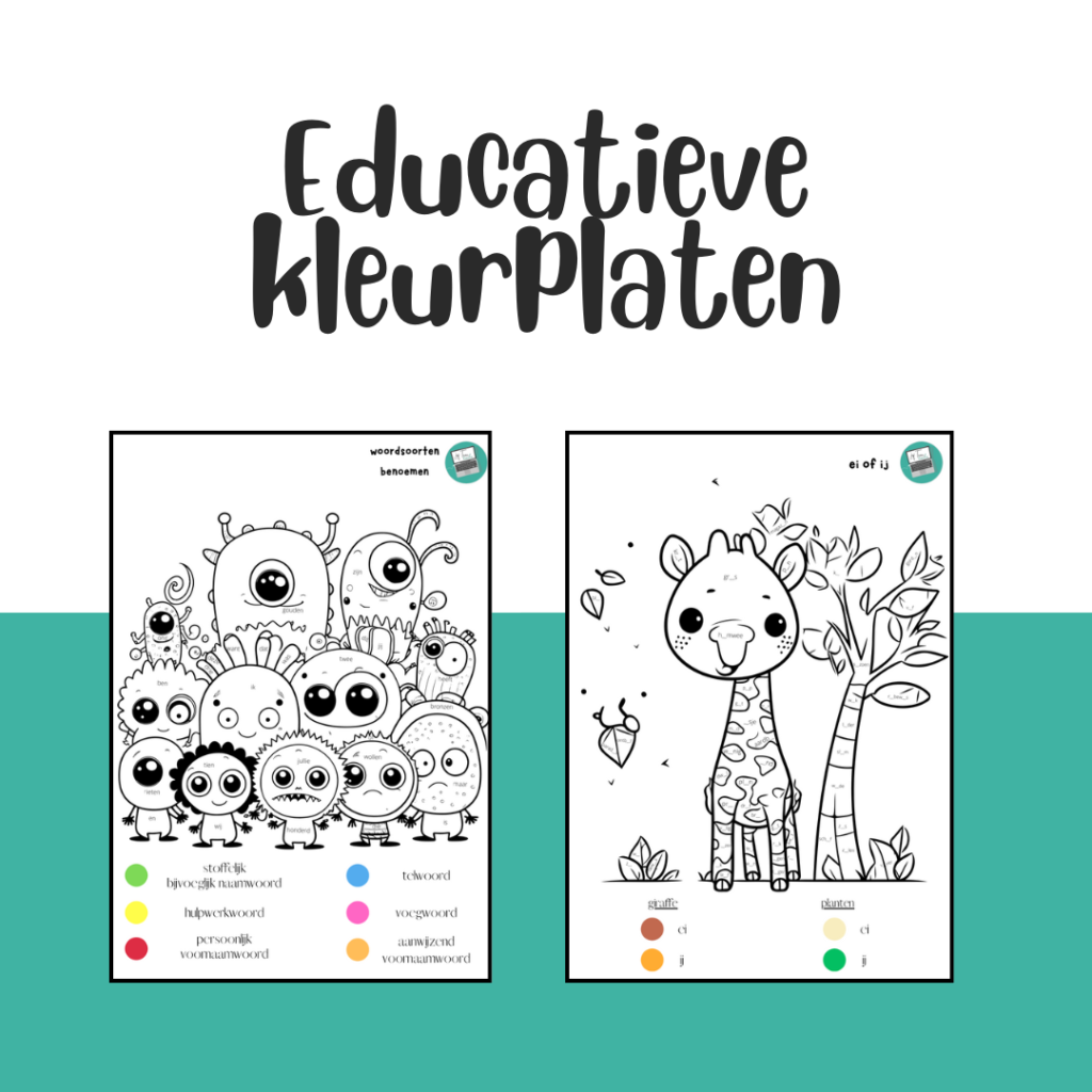 educatieve-kleurplaten-onderwijs-rekenkleurplaat-spelling-ontleden