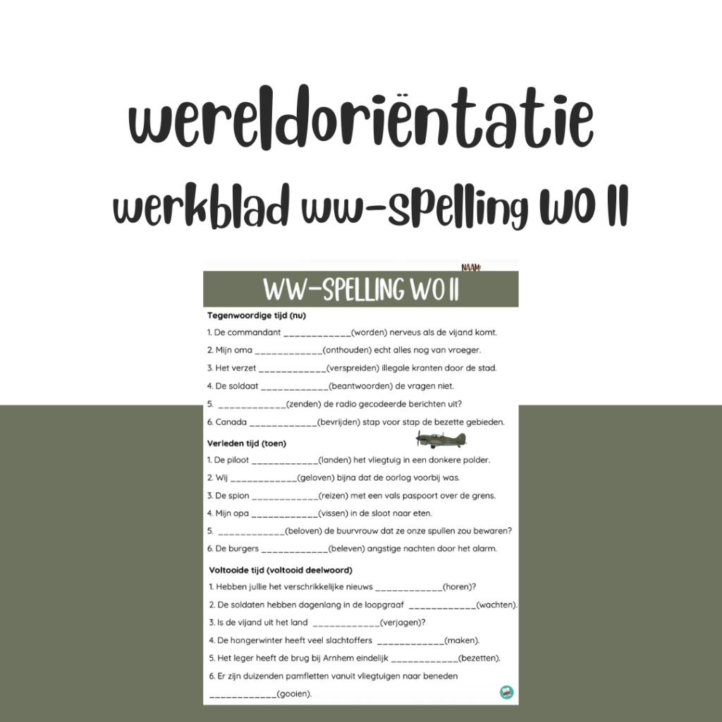 ww-spelling-werkblad-tweede-wereldoorlog-groep7-groep8