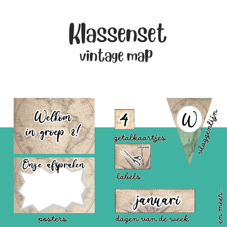 klassenset-vintage-map-klaslokaal-thema-middenbouw-bovenbouw